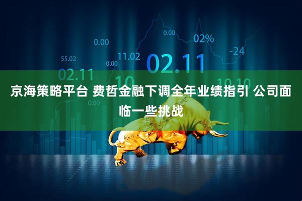京海策略平台 费哲金融下调全年业绩指引 公司面临一些挑战