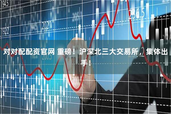 对对配配资官网 重磅！沪深北三大交易所，集体出手！