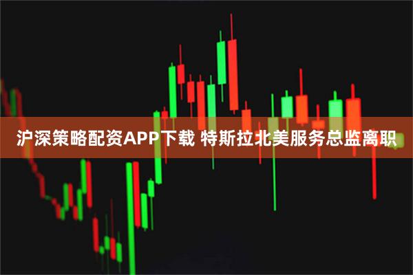 沪深策略配资APP下载 特斯拉北美服务总监离职